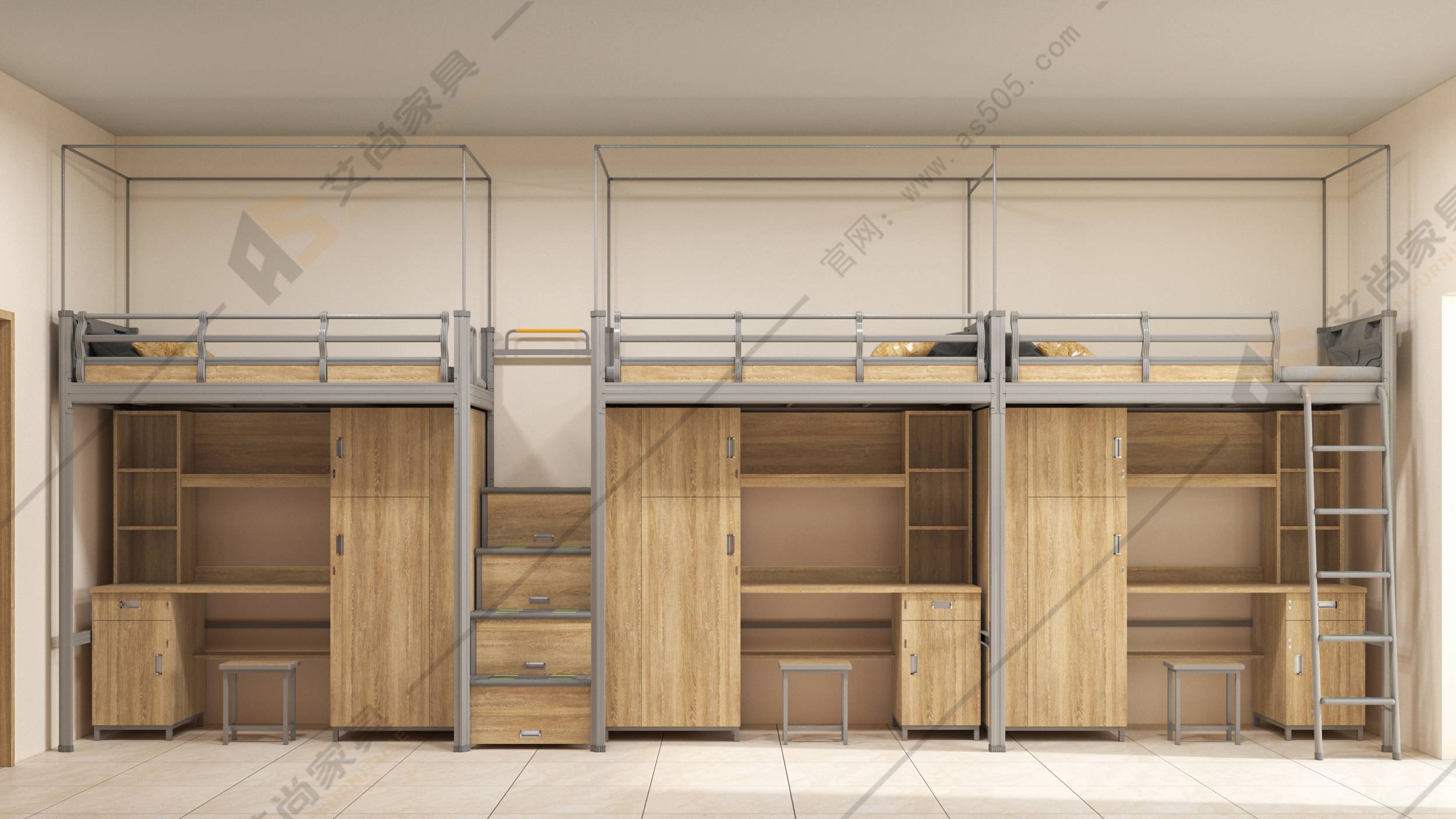 九游体育：宿舍公寓床常见的款式有哪些？(图1)