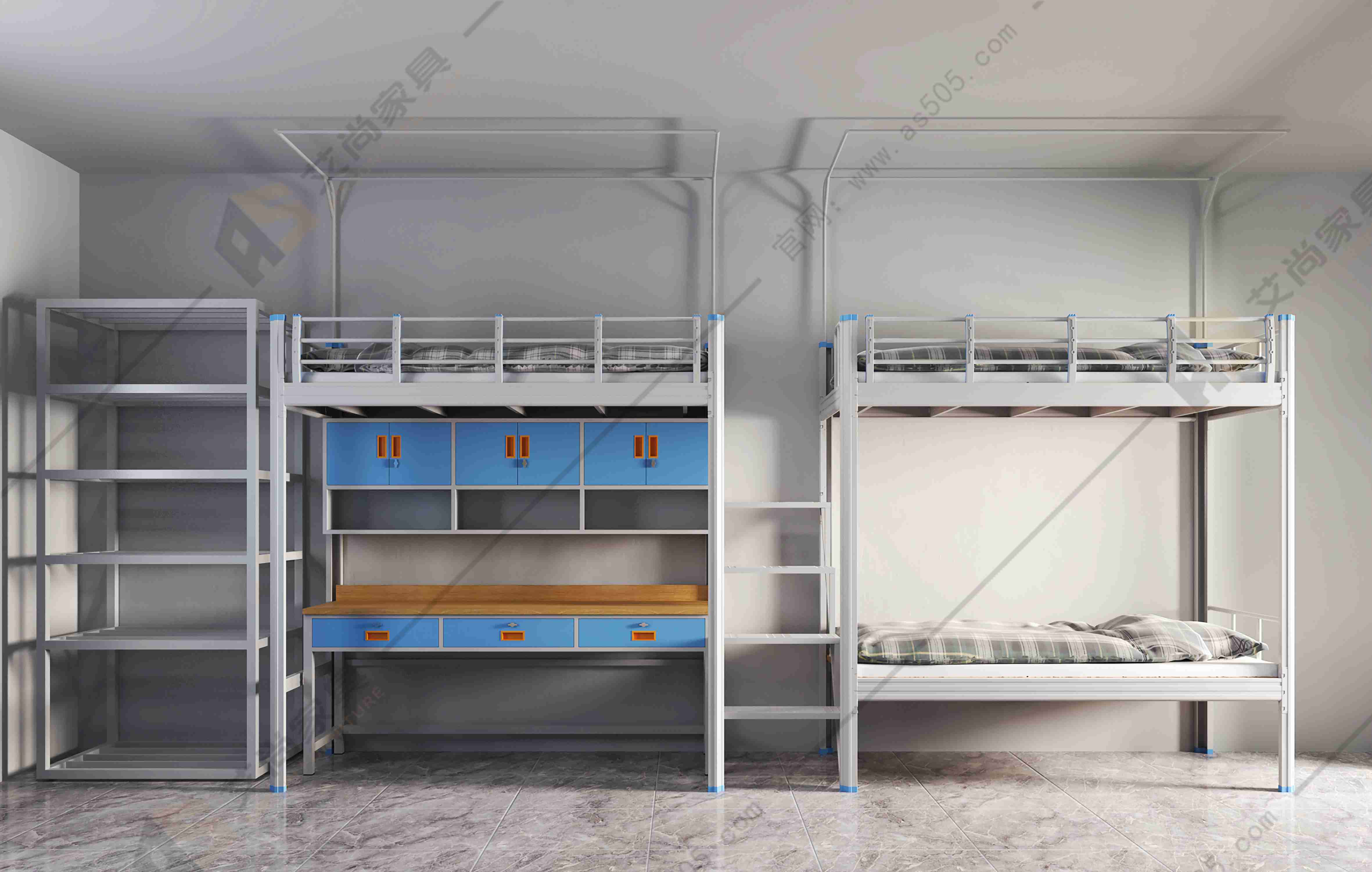 九游体育：宿舍公寓床常见的款式有哪些？(图3)